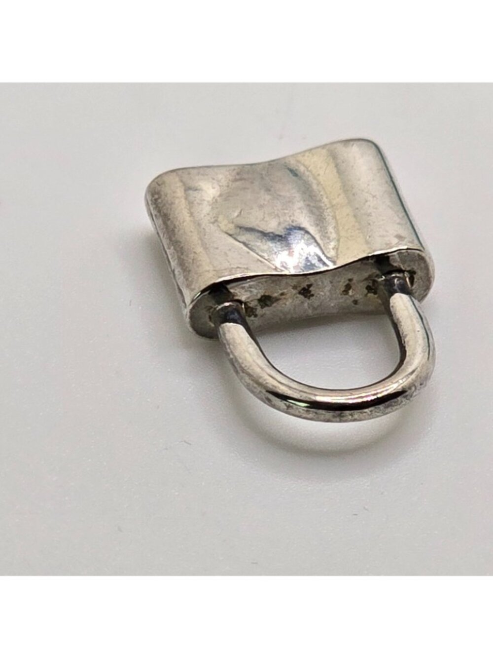 VTG Tiffany & Co 1837 Padlock Charm Sterling Silver 925 T&Co Lock Pendant Pouch - Picture 4 of 13